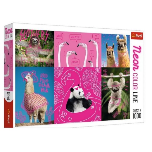 Trefl Pussel: Crazy Animals 1000 Bitar i gruppen  hos Spelexperten (22-10594)