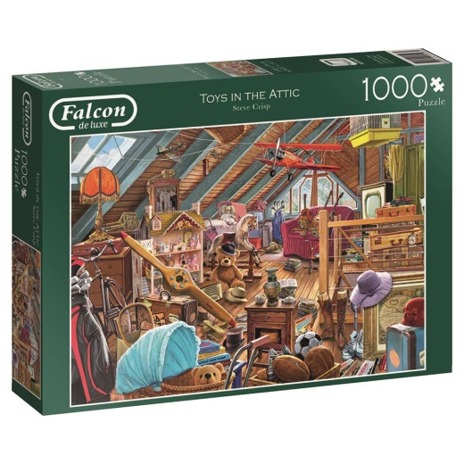 Jumbo Pussel - Toys in the attic 1000 bitar i gruppen  hos Spelexperten (22-11128)