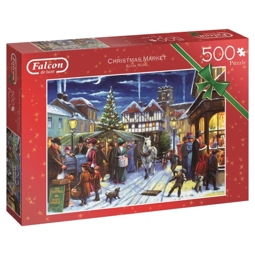 Jumbo Pussel - Christmas Market 500 Bitar i gruppen  hos Spelexperten (22-11228)