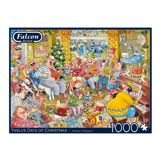 Jumbo Pussel - Twelve Days Of Christmas 1000 Bitar i gruppen  hos Spelexperten (22-11279)