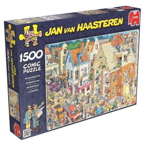 Jan van Haasteren Pussel - The Building Site 1500 bitar i gruppen  hos Spelexperten (22-17461)