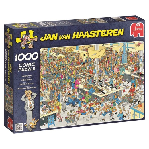 Jan van Haasteren Pussel - Queued Up! 1000 bitar i gruppen  hos Spelexperten (22-17466)
