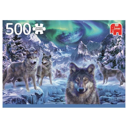 Jumbo Pussel - Winter Wolfs 500 Bitar i gruppen PUSSEL / < 750 bitar hos Spelexperten (22-18329)