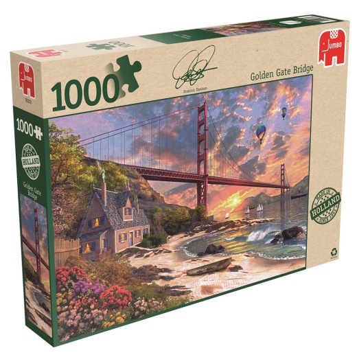 Jumbo Pussel - Golden Gate Bridge - 1000 Bitar i gruppen  hos Spelexperten (22-18333)