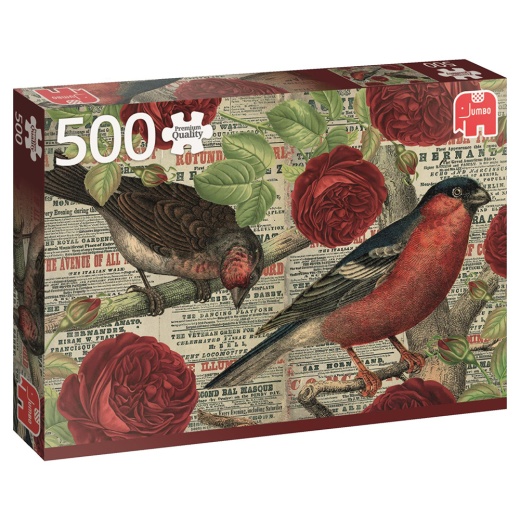 Jumbo Pussel - Birds Love Flowers 500 Bitar i gruppen  hos Spelexperten (22-18398)