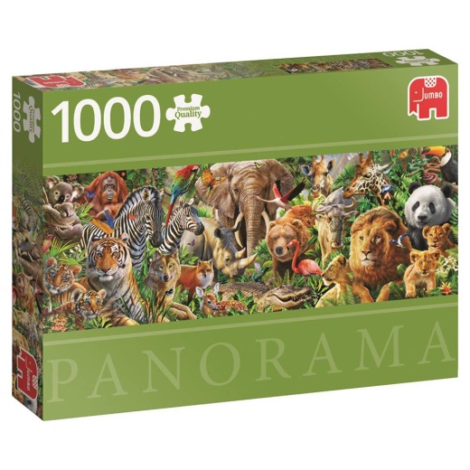 Jumbo Pussel Panorama - African Wildlife 1000 bitar i gruppen  hos Spelexperten (22-18518)