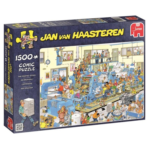 Jan van Haasteren Pussel - The Printing Office 1500 bitar i gruppen  hos Spelexperten (22-19039)