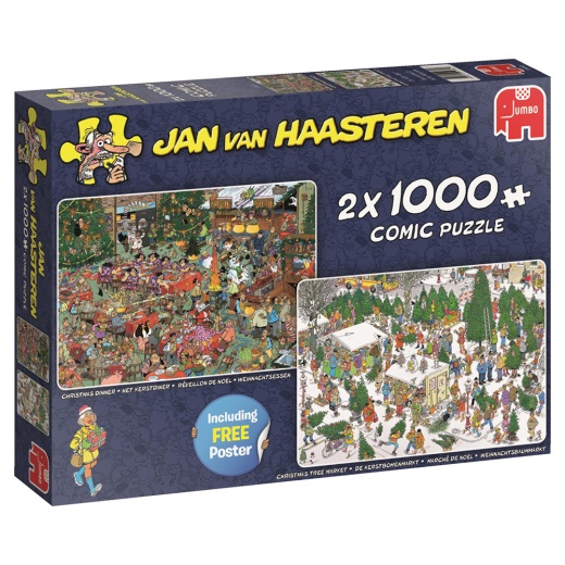 Jan Van Haasteren pussel - Christmas Gifts 2x1000 bitar i gruppen PUSSEL / 1000 bitar hos Spelexperten (22-19080)