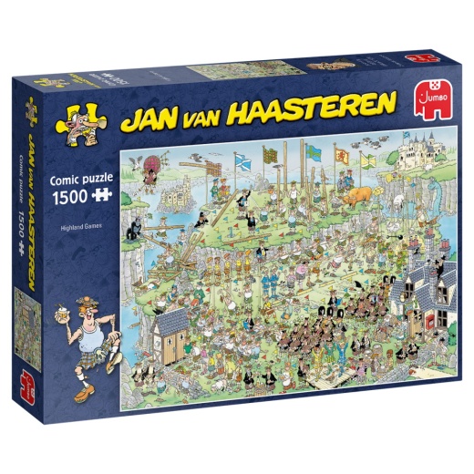 Jan Van Haasteren pussel - Highland Games 1500 bitar i gruppen PUSSEL / 1500 bitar hos Spelexperten (22-19088)