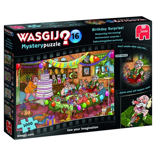 Wasgij? Mystery #16 - Birthday Surprise! - 1000 Bitar i gruppen PUSSEL / Wasgij hos Spelexperten (22-19165)