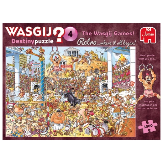 Wasgij? Destiny #4 Retro - The Wasgij Games 1000 Bitar i gruppen  hos Spelexperten (22-19178)