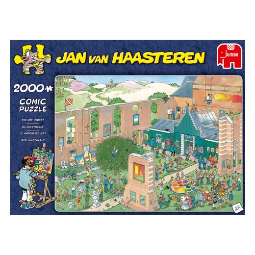 Jan van Haasteren Pussel - The Art Market 2000 Bitar i gruppen  hos Spelexperten (22-20023)