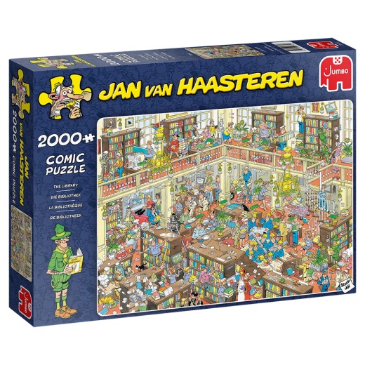 Jan van Haasteren Pussel: The Library 2000 bitar i gruppen  hos Spelexperten (22-20030)