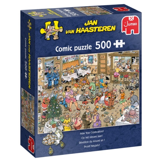 Jan van Haasteren Pussel - New Year Celebration! 500 Bitar i gruppen PUSSEL / < 750 bitar hos Spelexperten (22-20034)