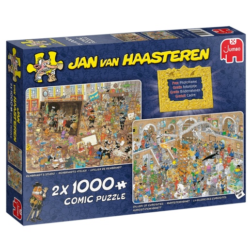 Jan Van Haasteren pussel: A Trip to the Museum 2x1000 Bitar i gruppen PUSSEL / Jan van Haasteren hos Spelexperten (22-20052)