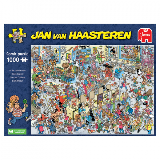 Jan van Haasteren Pussel - At the Hairdressers 1000 Bitar i gruppen PUSSEL / 1000 bitar hos Spelexperten (22-20070)
