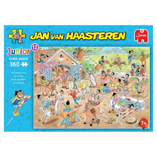 Jan van Haasteren Pussel - The Riding School 360 Bitar i gruppen PUSSEL / < 750 bitar hos Spelexperten (22-20083)