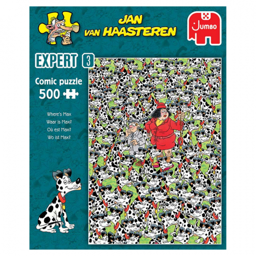 Jan van Haasteren Pussel - Where's Max 500 Bitar i gruppen  hos Spelexperten (22-20091)