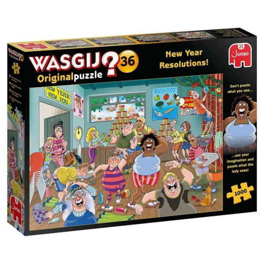 Wasgij? #36: New Year Resolutions! 1000 Bitar i gruppen PUSSEL / Wasgij hos Spelexperten (22-25000)