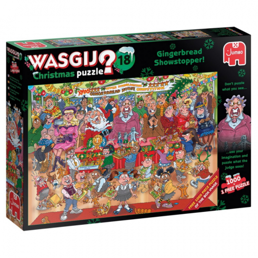 Wasgij? Christmas #18 - Gingerbread Showstopper! 2x1000 Bitar i gruppen PUSSEL / Wasgij hos Spelexperten (22-25017)