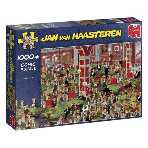 Jan Van Haasteren pussel - Crazy Casino 1000 Bitar i gruppen  hos Spelexperten (22-81453B)