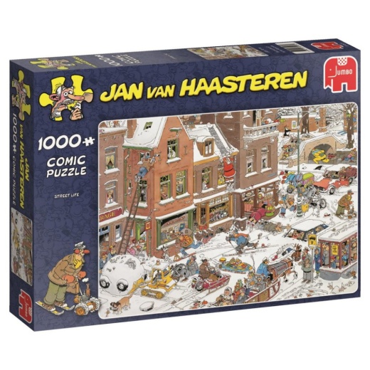 Jan Van Haasteren pussel - Streetlife 1000 Bitar i gruppen  hos Spelexperten (22-81453D)