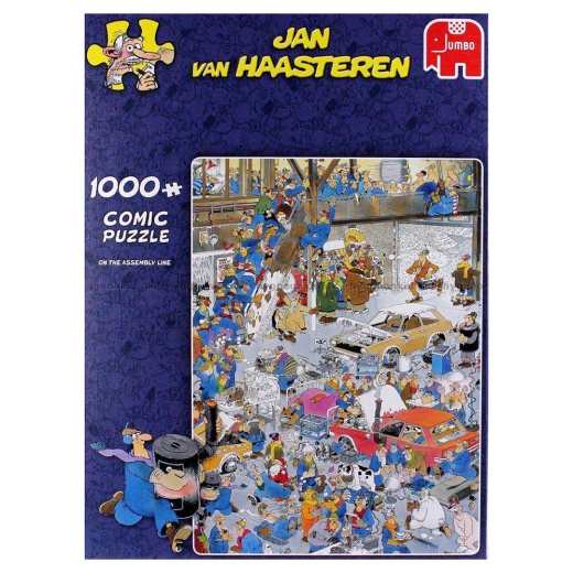 Jan van Haasteren Pussel - On the assembly line 1000 Bitar i gruppen  hos Spelexperten (22-81453F)