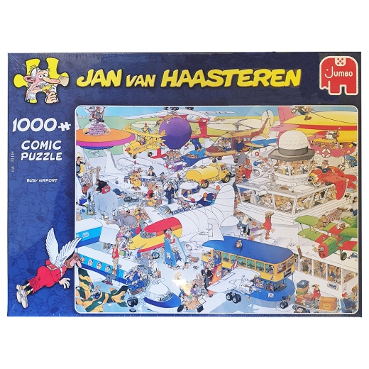 Jan van Haasteren Pussel - Busy Airport 1000 Bitar i gruppen  hos Spelexperten (22-81453J)