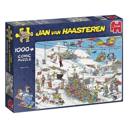Jan Van Haasteren Pussel - Break A Leg 1000 Bitar i gruppen PUSSEL / Jan van Haasteren hos Spelexperten (22-81973)