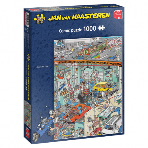 Jan van Haasteren Pussel: Cars In The Make 1000 Bitar i gruppen Nyheter hos Spelexperten (22-82036)