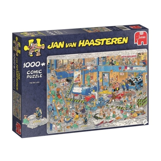 Jan van Haasteren Pussel: The Big Leak 1000 Bitar i gruppen  hos Spelexperten (22-82040)