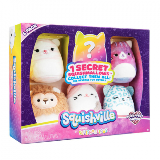 Squishville - 6-Pack Purr-fect Squad i gruppen LEKSAKER / Gosedjur / Squishmallows hos Spelexperten (2210065-0330)