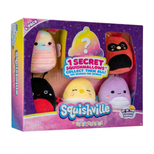 Squishville - 6-Pack In the Clouds Squad i gruppen LEKSAKER / Gosedjur / Squishmallows hos Spelexperten (2210065-0331)