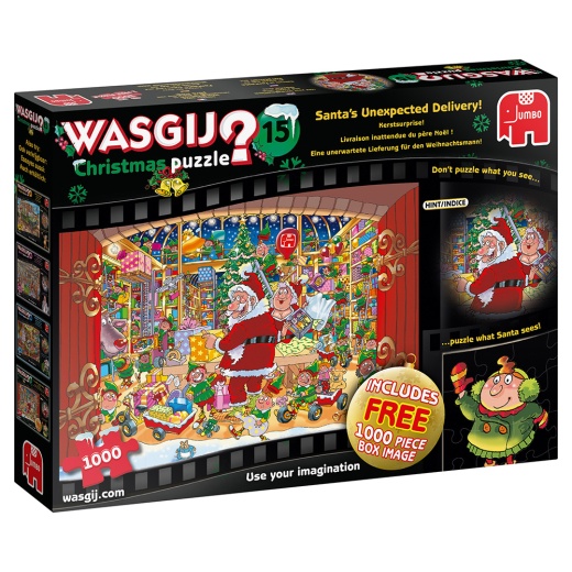Wasgij? Christmas #15 - Santa`s Unexpected Delivery! - 2x1000 Bitar i gruppen  hos Spelexperten (2219172)