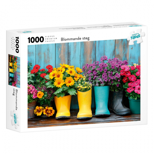 Tildas Pussel: Blommande steg 1000 Bitar i gruppen PUSSEL / 1000 bitar hos Spelexperten (24-251021)
