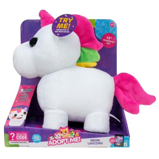 Adopt Me Mega Neon Unicorn 30 cm i gruppen LEKSAKER / Gosedjur hos Spelexperten (243-0010)