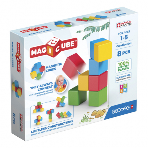 Geomag Magicube Creative Set 8 Bitar i gruppen LEKSAKER / Byggklossar / Geomag hos Spelexperten (246)