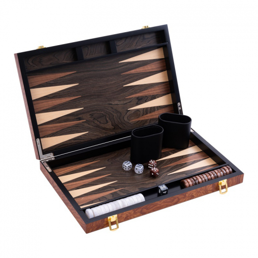 Longfield Backgammon Medium Rosewood i gruppen SÄLLSKAPSSPEL / Backgammon hos Spelexperten (250540)