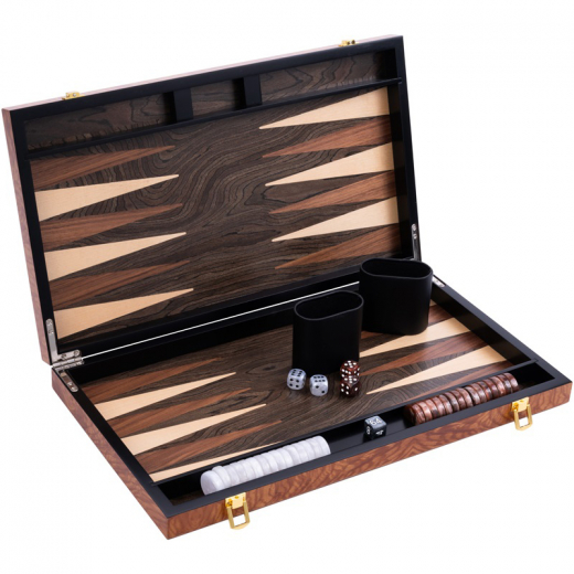 Longfield Backgammon Large Rosewood i gruppen SÄLLSKAPSSPEL / Backgammon hos Spelexperten (250541)