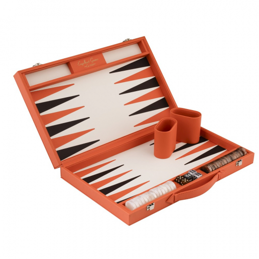 Engelhart Backgammon Large Orange i gruppen SÄLLSKAPSSPEL / Backgammon hos Spelexperten (250565)