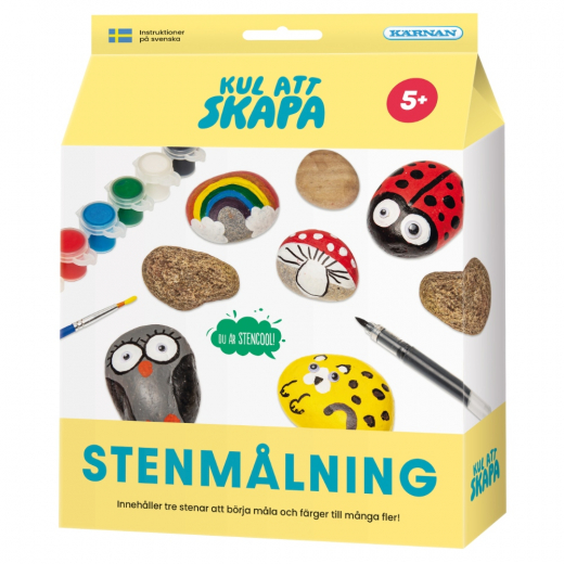 Kul Att Skapa - Stenmålning i gruppen LEKSAKER / Skapa & måla hos Spelexperten (250686)