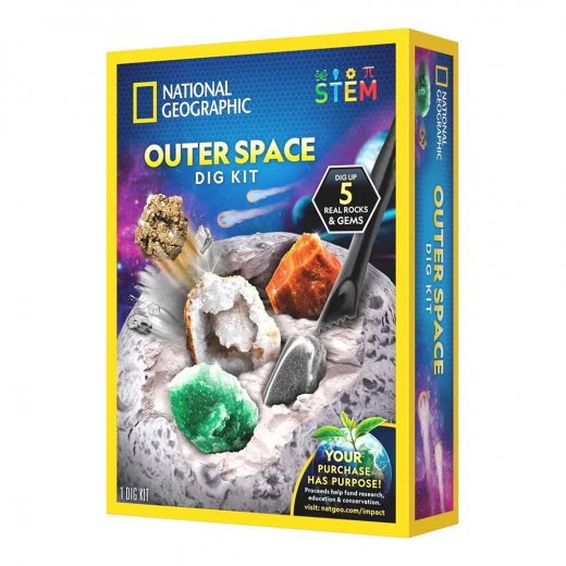 National Geographic Space-Themed Dig Kit i gruppen LEKSAKER / Experiment & teknik hos Spelexperten (29-2455)