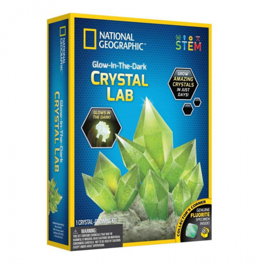 National Geographic Glow-In-The-Dark Crystal Lab i gruppen LEKSAKER / Experiment & teknik hos Spelexperten (29-4001)