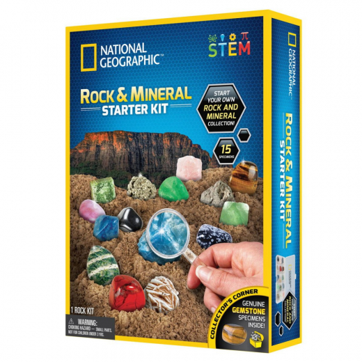 National Geographic Rock & Mineral Starter Kit i gruppen LEKSAKER / Experiment & teknik hos Spelexperten (29-4010)