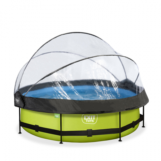 EXIT Lime pool ø300cm med filterpump och tak i gruppen LEKSAKER / Vattenlek / Pooler / Pool hos Spelexperten (30.32.10.40)