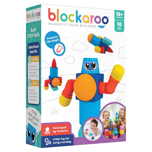 Blockaroo Robot 10 delar i gruppen LEKSAKER / Byggklossar hos Spelexperten (301001)