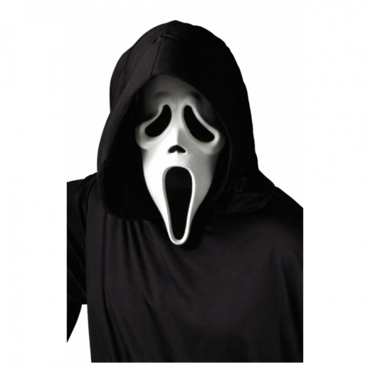 Ghost Face Mask med Huva i gruppen LEKSAKER / Rollek / Utklädnad hos Spelexperten (31-9206S)
