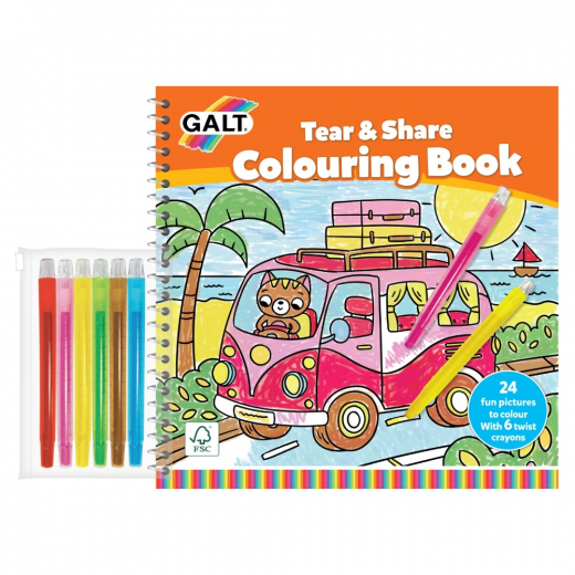 Tear and Share Coloring Book i gruppen LEKSAKER / Skapa & måla hos Spelexperten (31000185)