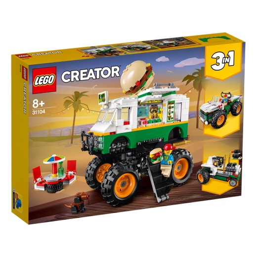 LEGO Creator - Hamburgermonstertruck 31104 i gruppen  hos Spelexperten (31104)