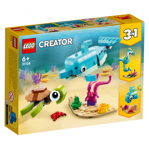 LEGO Creator - Delfin och sköldpadda i gruppen LEKSAKER / LEGO / LEGO Creator hos Spelexperten (31128)